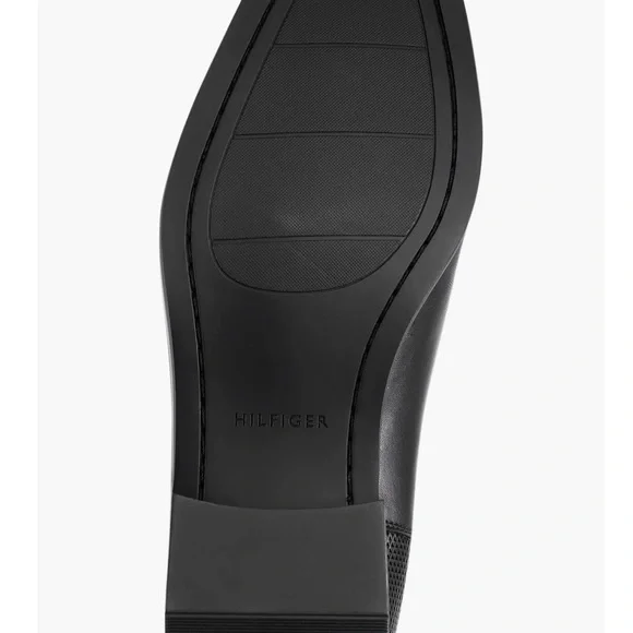 Tommy Hilfiger Black Leather Ankle Boots - Picture 6 of 7